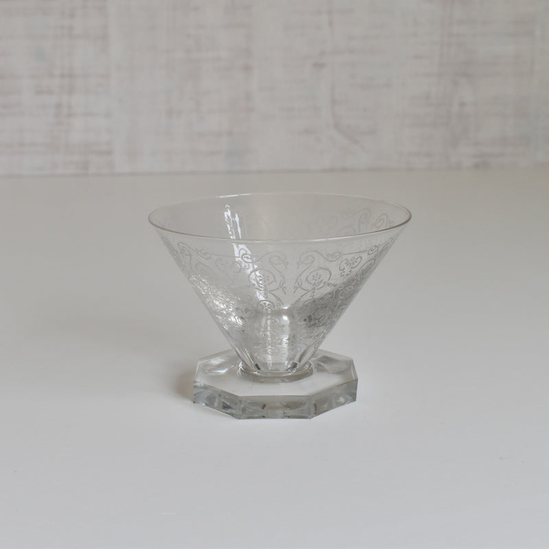 Vintage Crystal Glass Coupe
