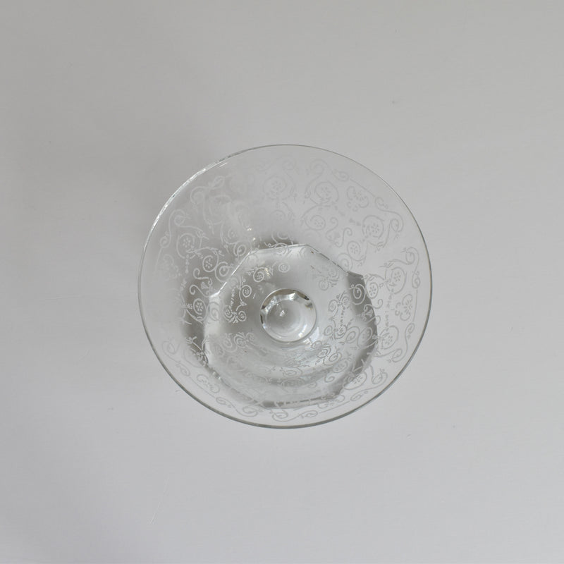 Vintage Crystal Glass Coupe