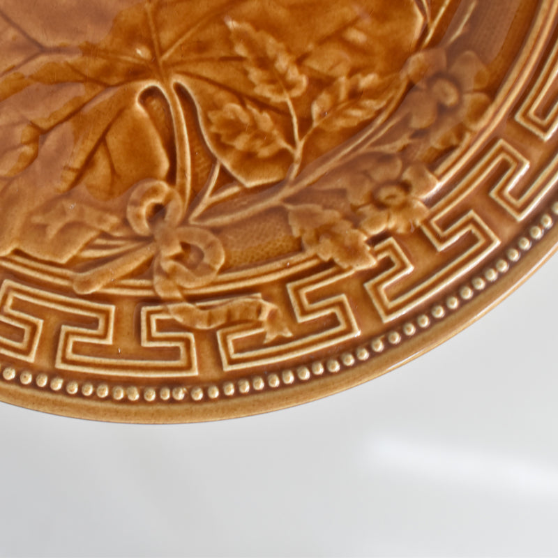 Vintage Plate Barbotine Gien Primefleur