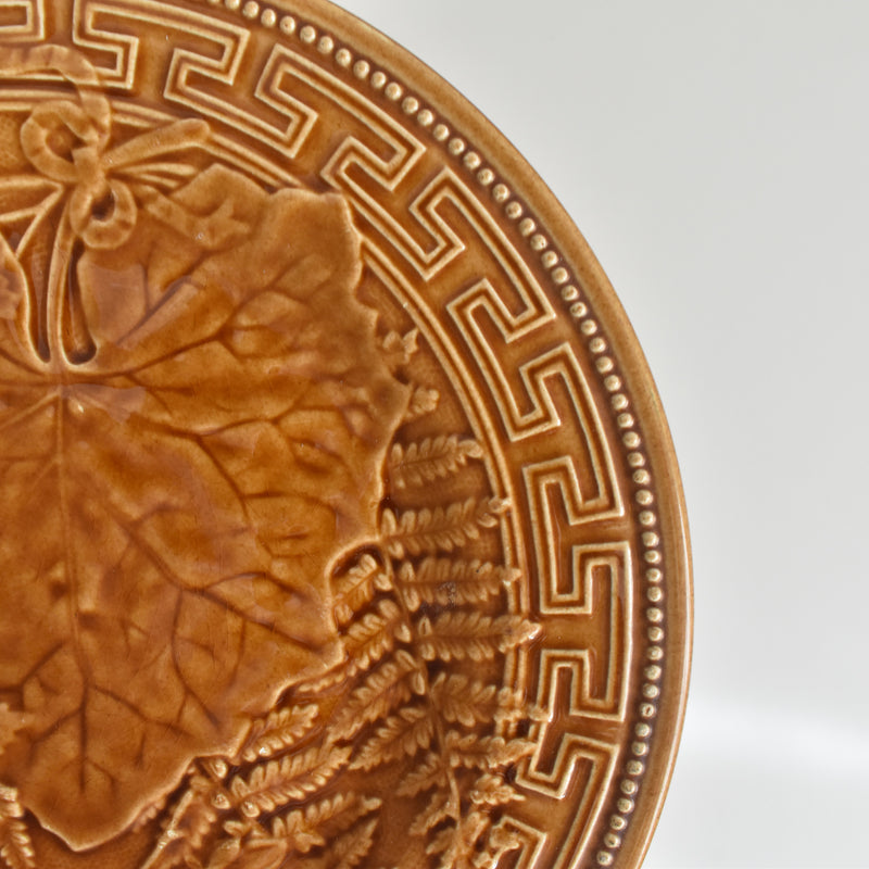Vintage Plate Barbotine Gien Primefleur
