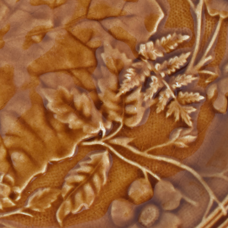 Vintage Plate Barbotine Gien Primefleur