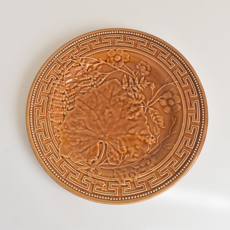 Vintage Plate Barbotine Gien Primefleur