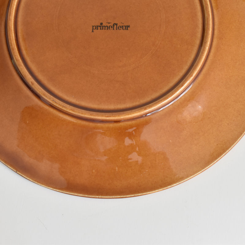 Vintage Plate Barbotine Gien Primefleur