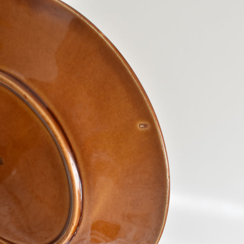 Vintage Plate Barbotine Gien Primefleur