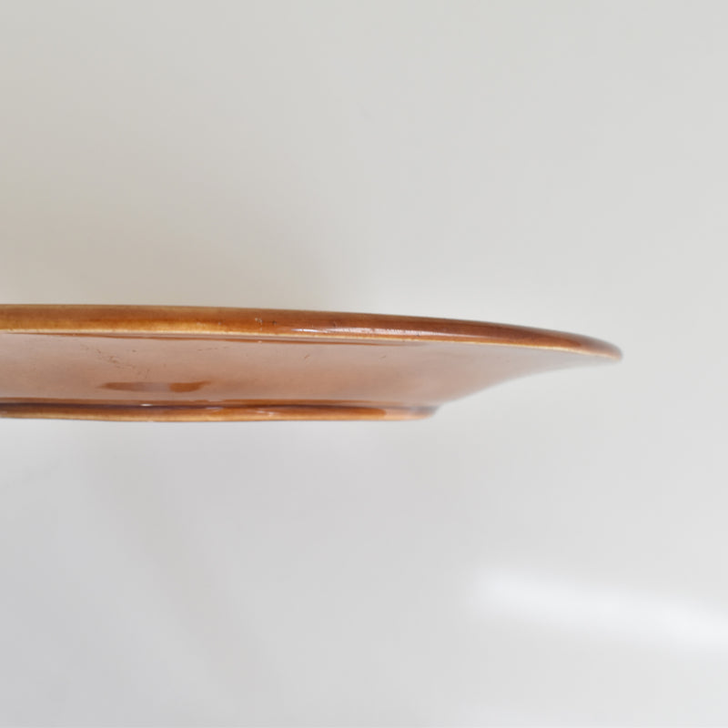 Vintage Plate Barbotine Gien Primefleur