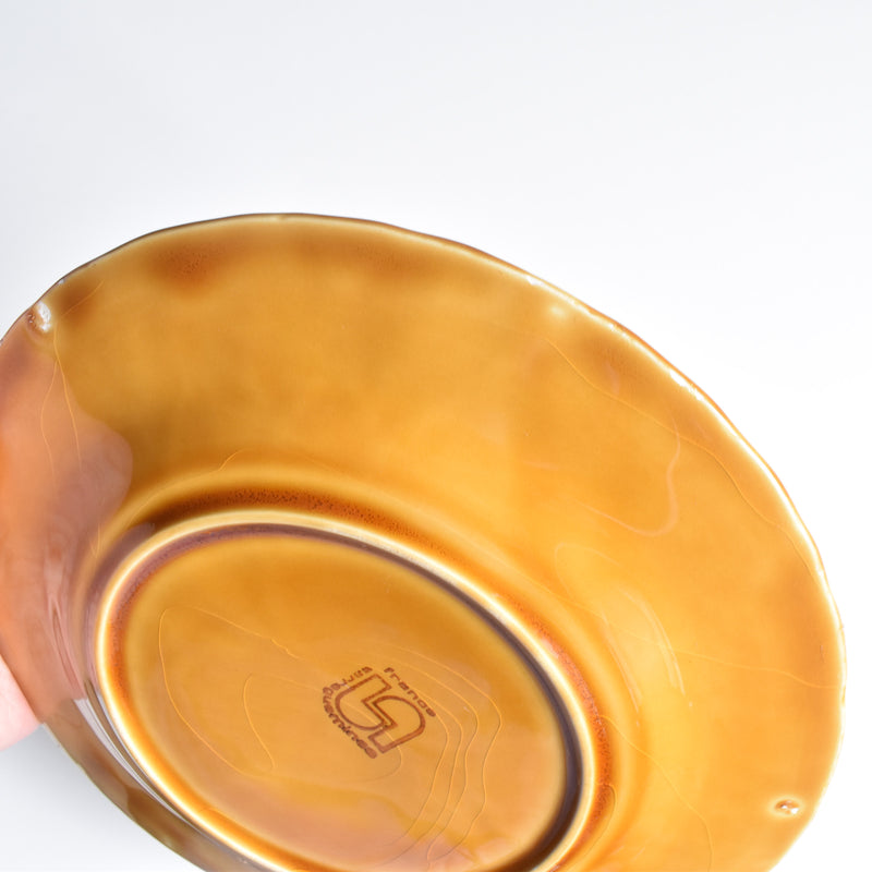 Vintage Dessert Plate, Digoin & Sarreguemines Barbotine, Prunes B