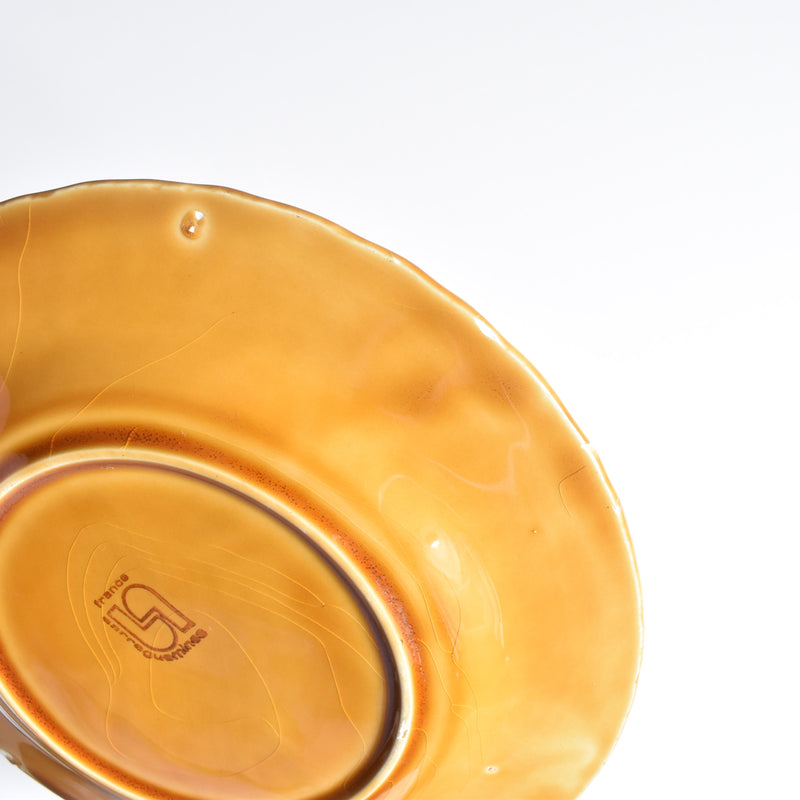 Vintage Dessert Plate, Digoin & Sarreguemines Barbotine, Prunes B