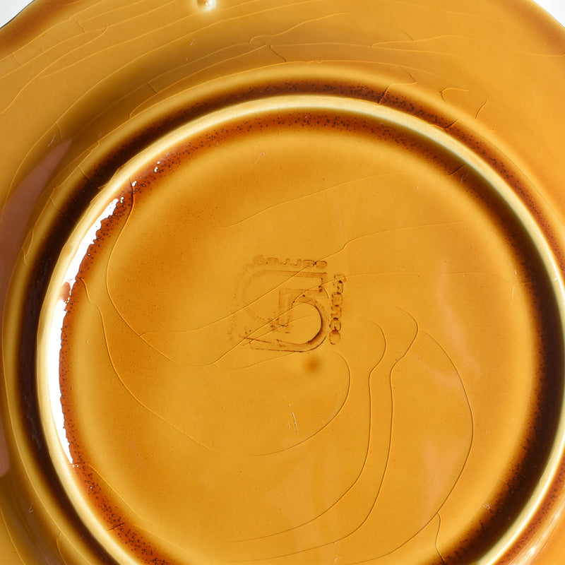 Vintage Dessert Plate, Digoin & Sarreguemines Barbotine Raisins B