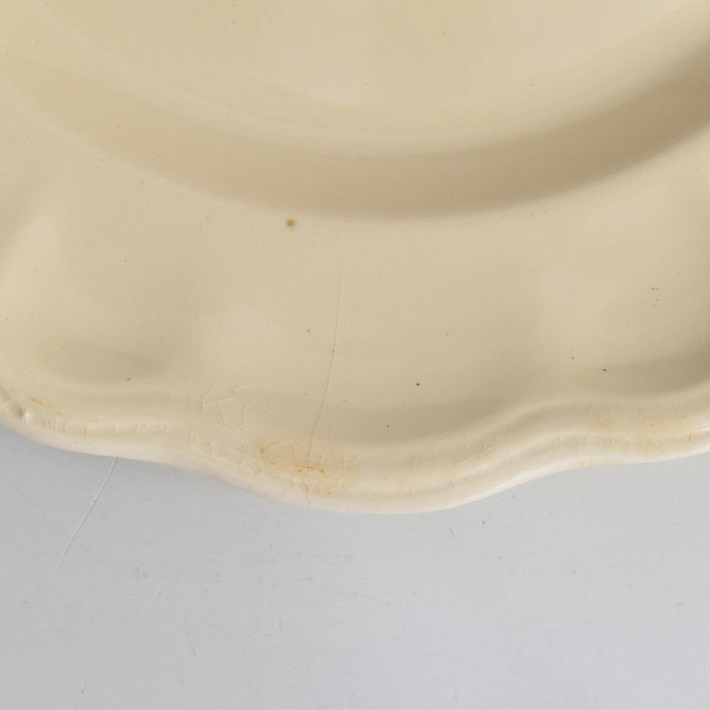 ヴィンテージ脚付きプレート ロンシャン 花リム