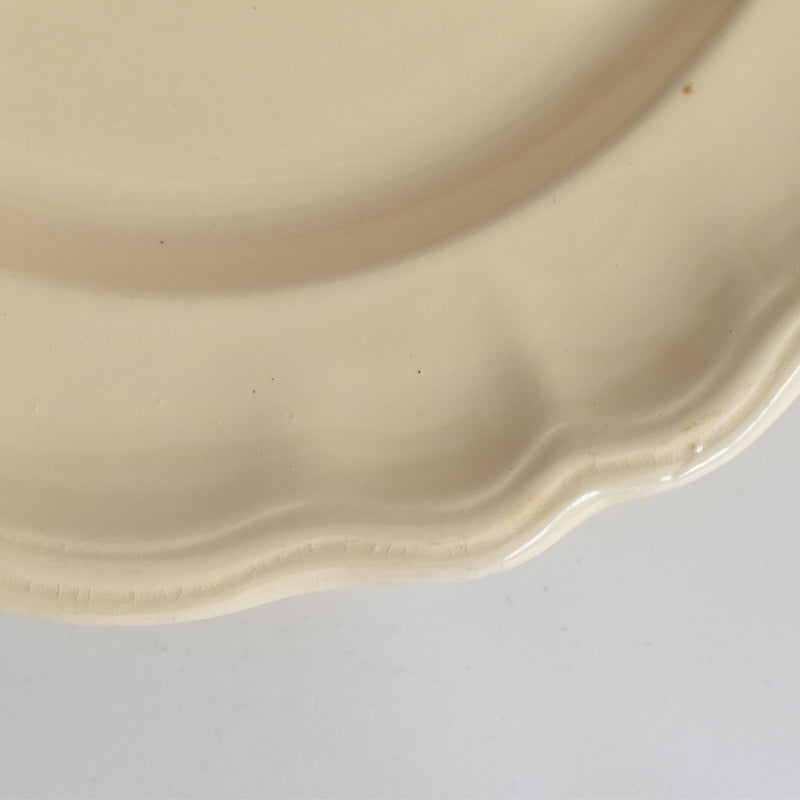 ヴィンテージ脚付きプレート ロンシャン 花リム