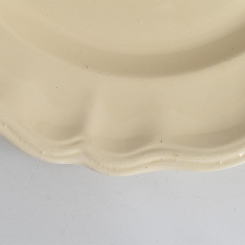 ヴィンテージ脚付きプレート ロンシャン 花リム