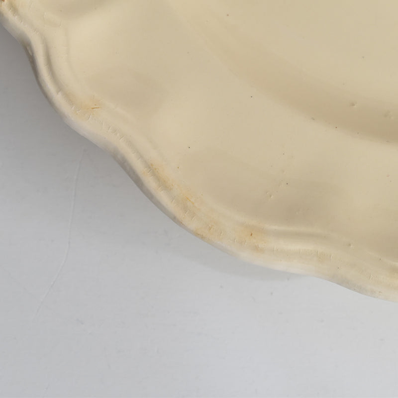 ヴィンテージ脚付きプレート ロンシャン 花リム