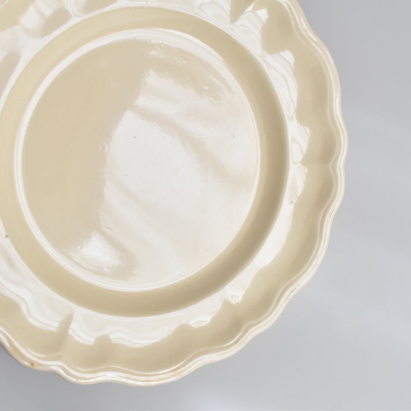 ヴィンテージ脚付きプレート ロンシャン 花リム