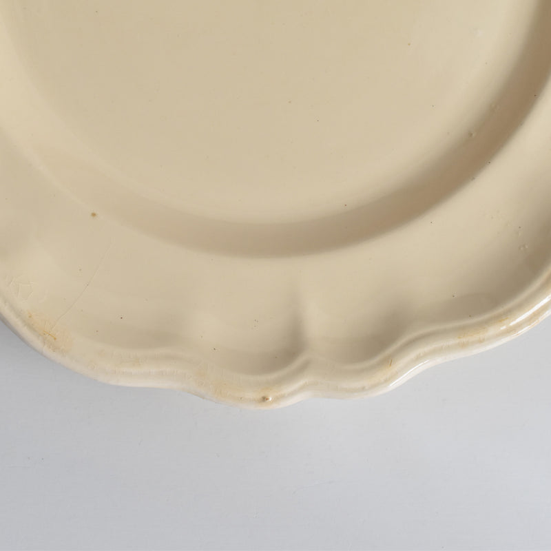 ヴィンテージ脚付きプレート ロンシャン 花リム