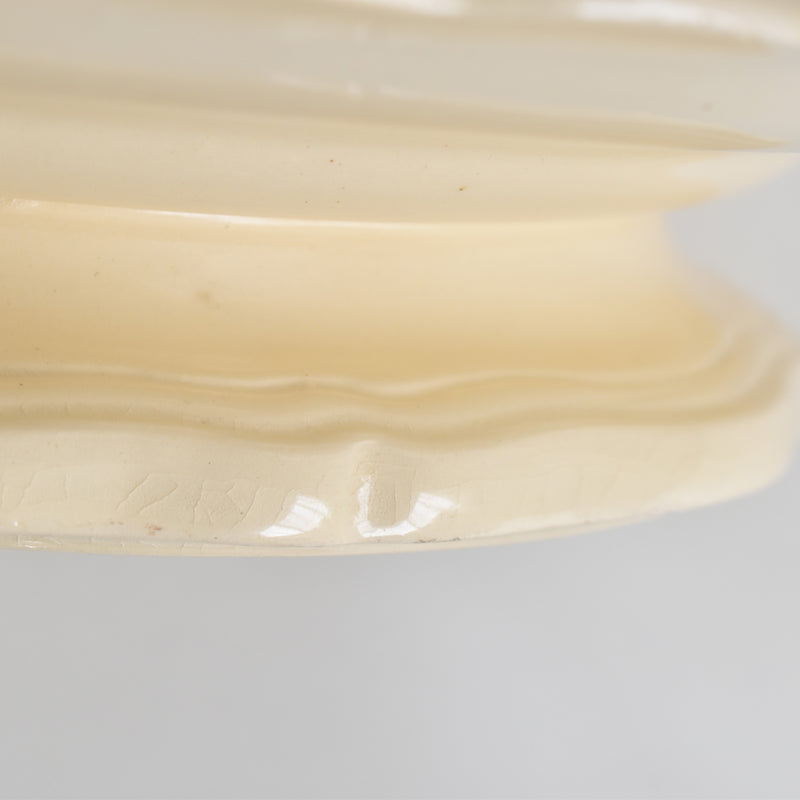 ヴィンテージ脚付きプレート ロンシャン 花リム