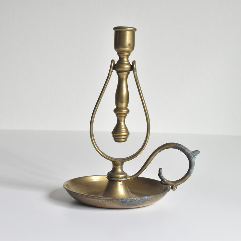 Vintage Candle Holder Brass