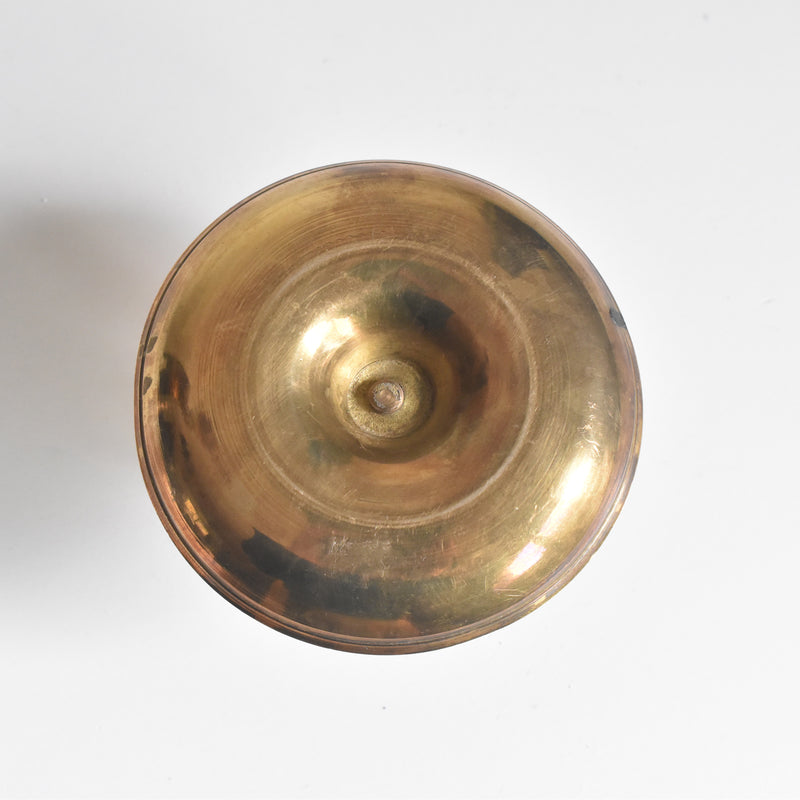 Vintage candle holder, brass, small