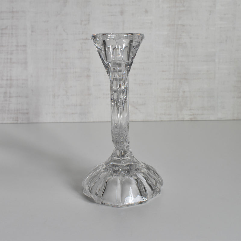 Vintage Crystal Glass Candle Holders