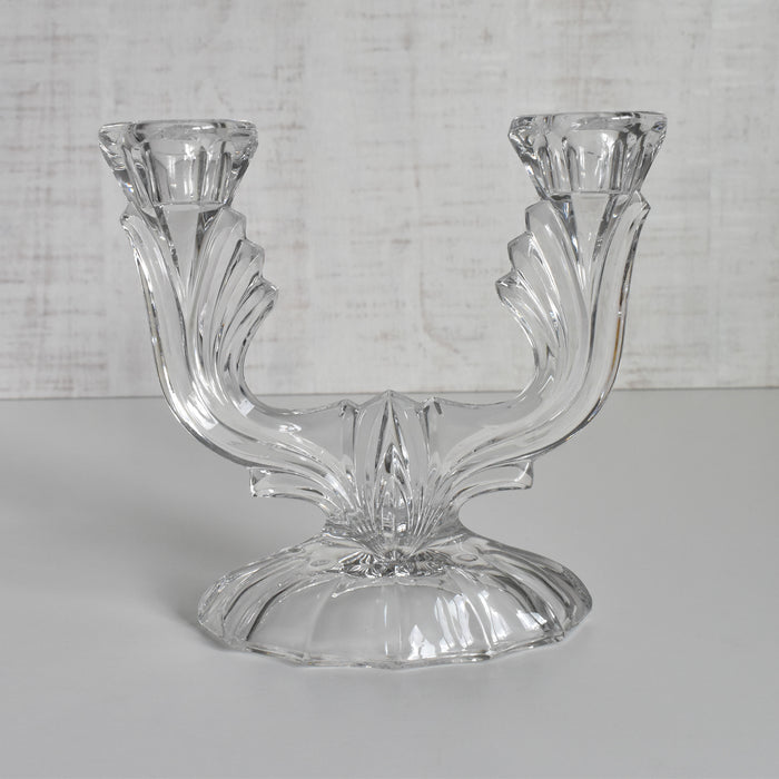 ヴィンテージキャンドルホルダー クリスタルガラス