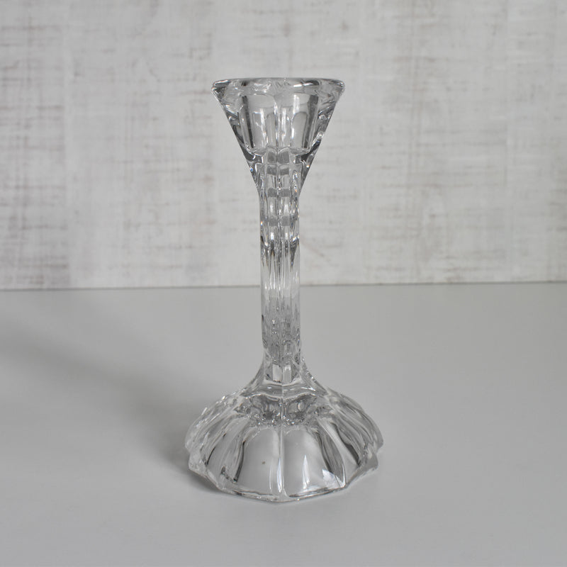 Vintage Crystal Glass Candle Holders