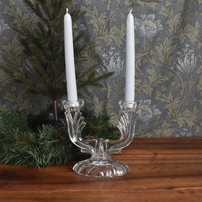 ヴィンテージキャンドルホルダー クリスタルガラス