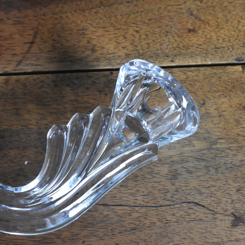 Vintage Crystal Glass Candle Holders