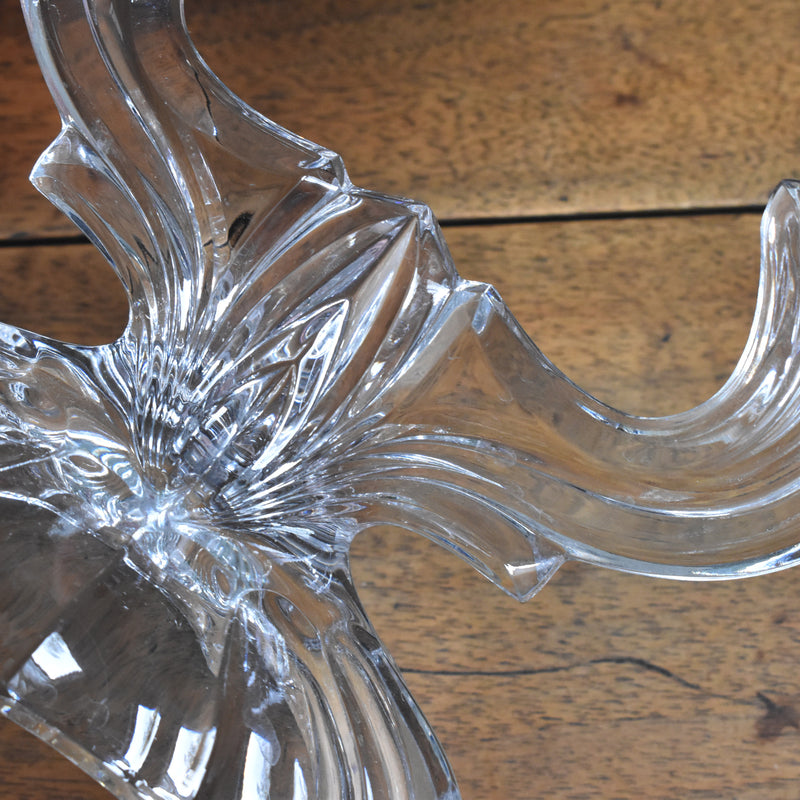 Vintage Crystal Glass Candle Holders