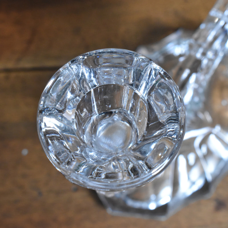 Vintage Crystal Glass Candle Holders