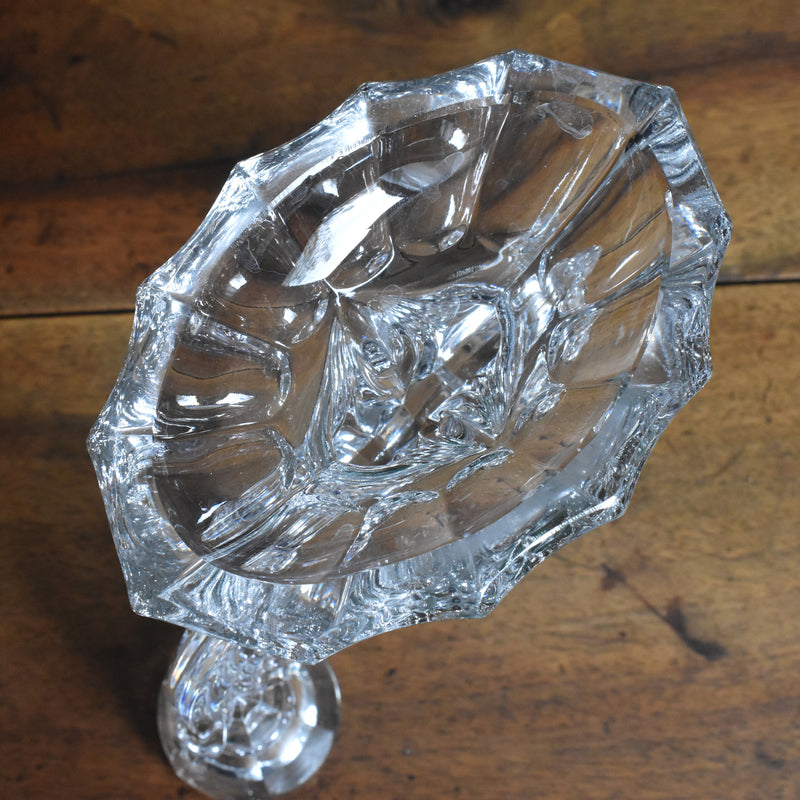 Vintage Crystal Glass Candle Holders