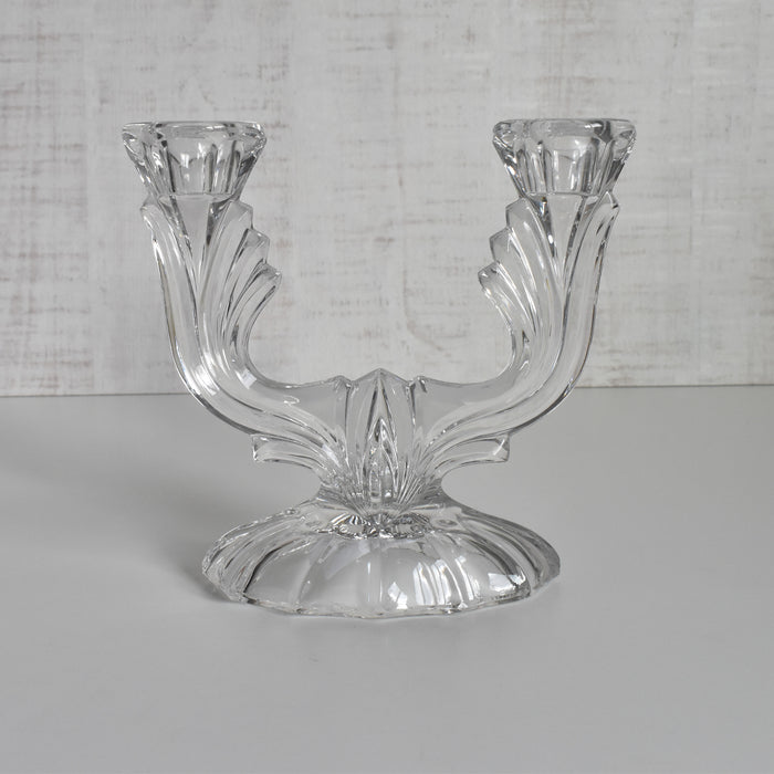 ヴィンテージキャンドルホルダー クリスタルガラス