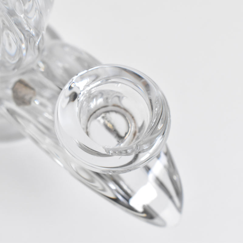 Vintage Crystal Glass Candle Holder CRISTALLERIE VANNES LE CHATEL