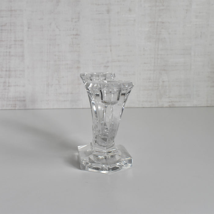 ヴィンテージキャンドルホルダー VAL ST LAMBERT クリスタルガラス