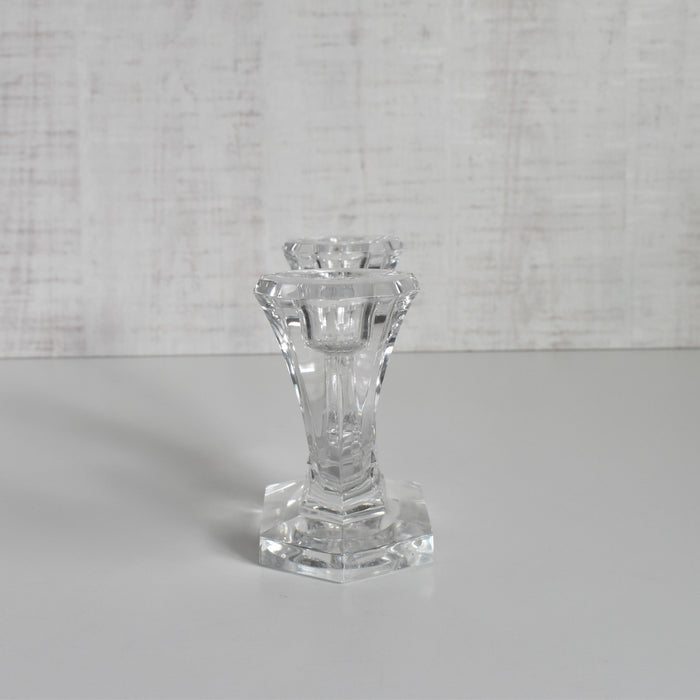 ヴィンテージキャンドルホルダー VAL ST LAMBERT クリスタルガラス