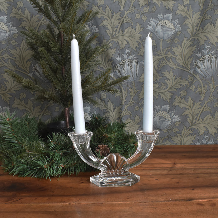 ヴィンテージキャンドルホルダー VAL ST LAMBERT クリスタルガラス