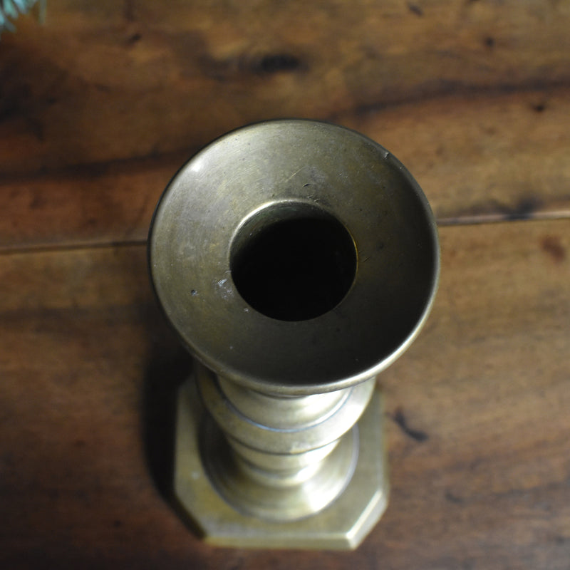 Vintage Candle Holder Brass A