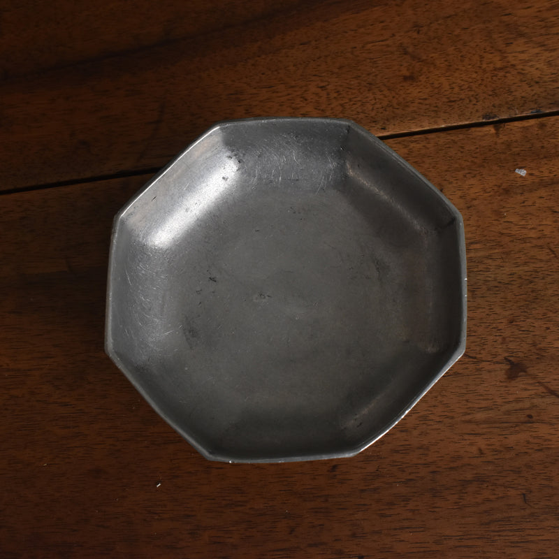 Vintage Pewter Octagonal Coupe