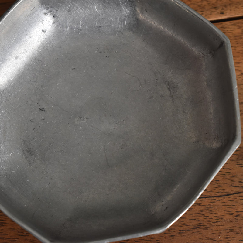 Vintage Pewter Octagonal Coupe
