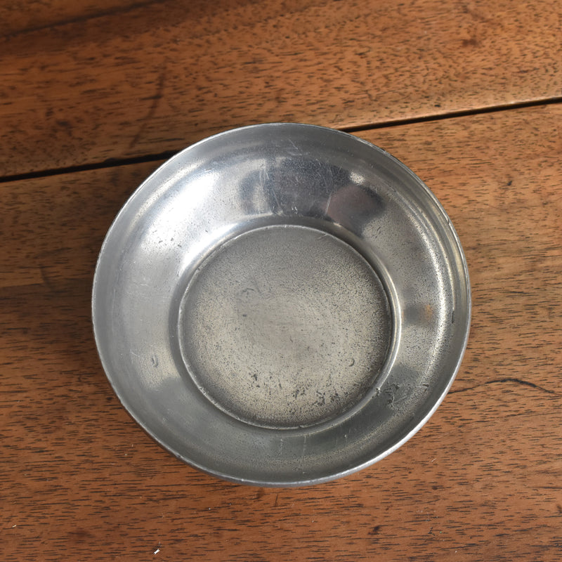 Vintage Pewter Candle Holder Coupe
