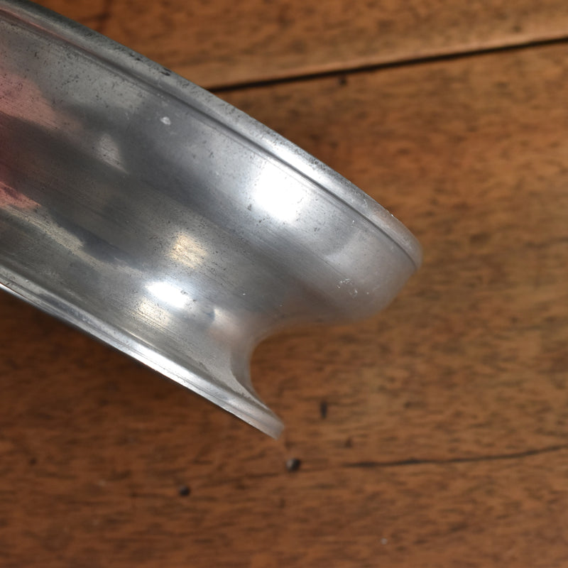 Vintage Pewter Candle Holder Coupe