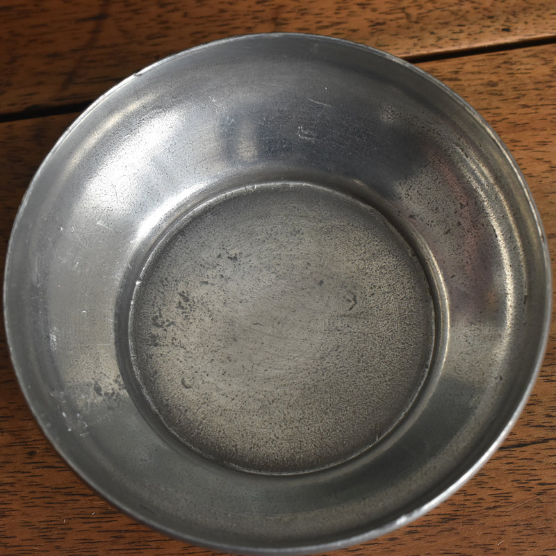 Vintage Pewter Candle Holder Coupe