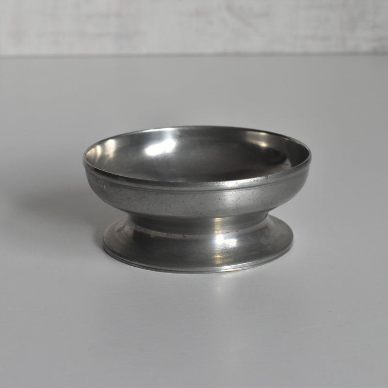 Vintage Pewter Candle Holder Coupe