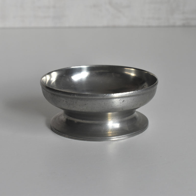 Vintage Pewter Candle Holder Coupe