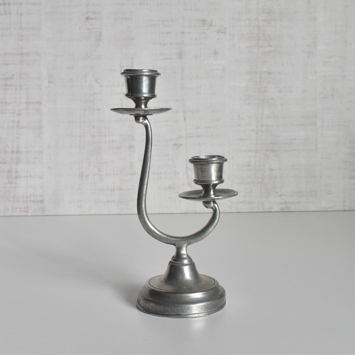 ヴィンテージピューター キャンドルホルダー 2灯