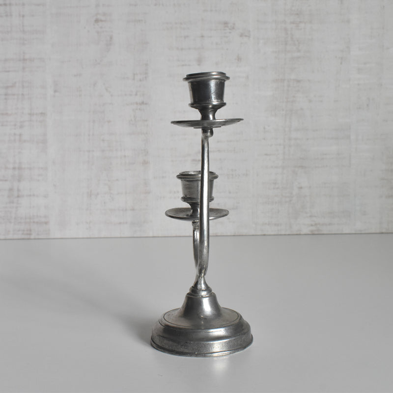 ヴィンテージピューター キャンドルホルダー 2灯