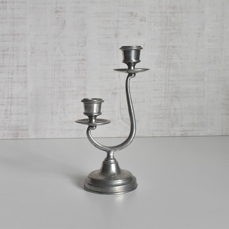 ヴィンテージピューター キャンドルホルダー 2灯