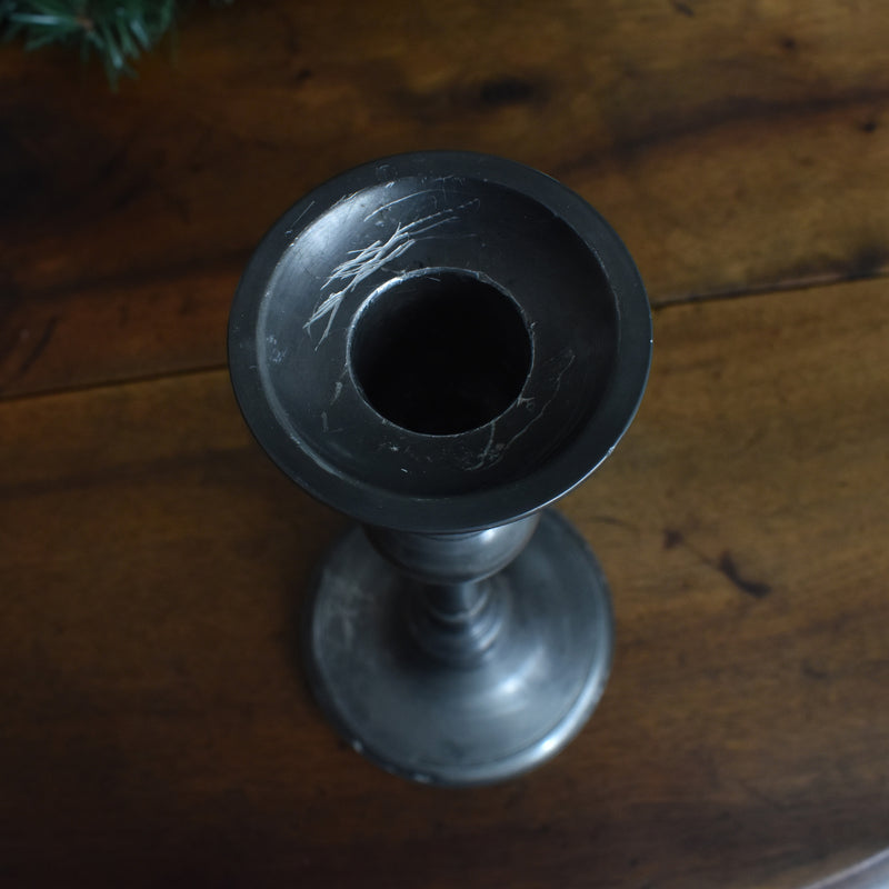 Vintage Pewter Candle Holder