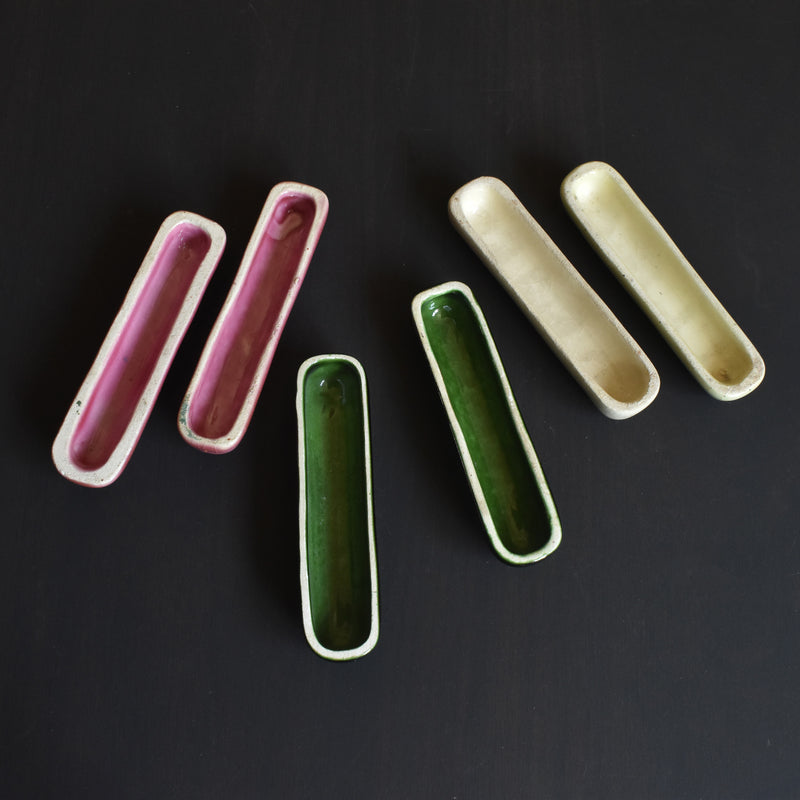 ヴィンテージ ナイフレスト 陶器 6点セット