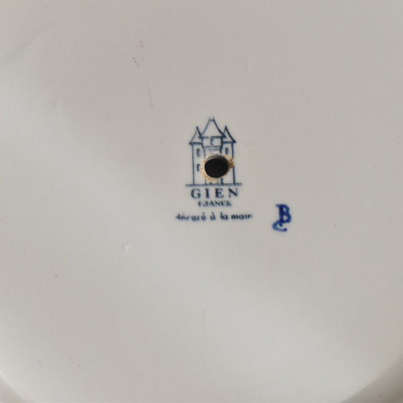 Vintage Cheese Plate with Handle Gien Cachemire
