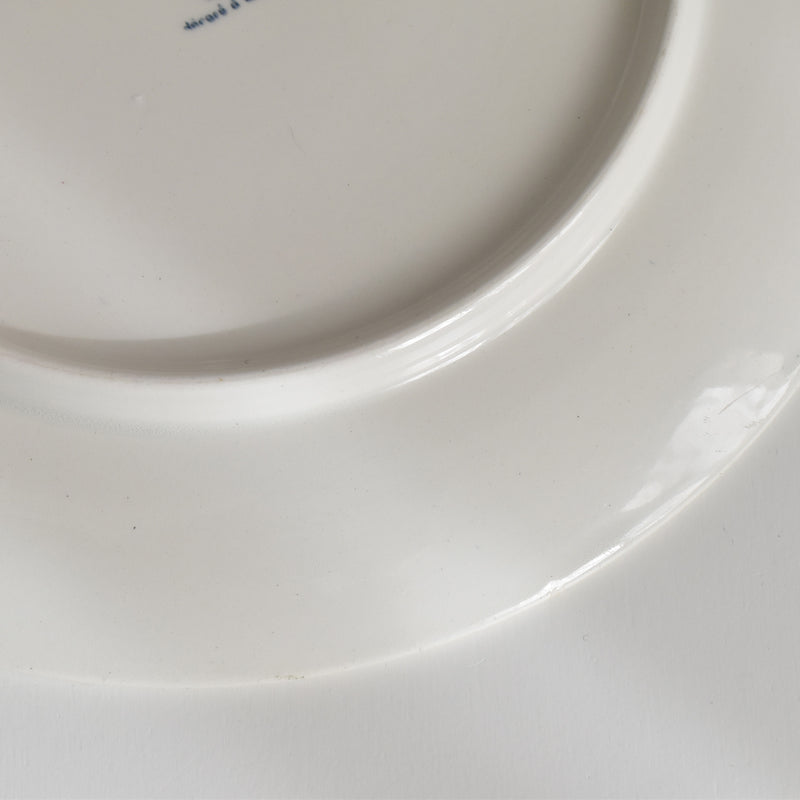 Vintage Cheese Plate with Handle Gien Cachemire
