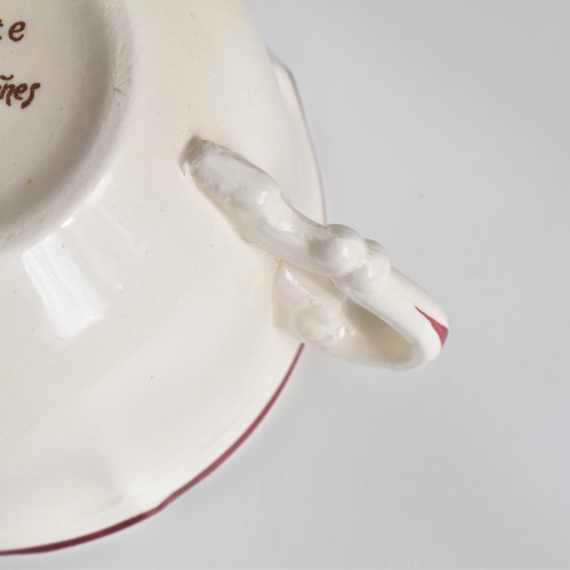 Vintage Chocolate Cup, Digoin & Sarreguemines, Agreste (A)